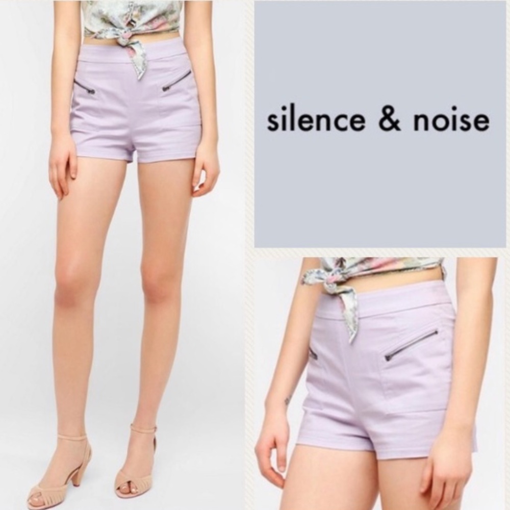 Silence + Noise Trudy high rise shorts Size 6
